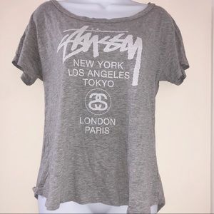 Stussy grey tee